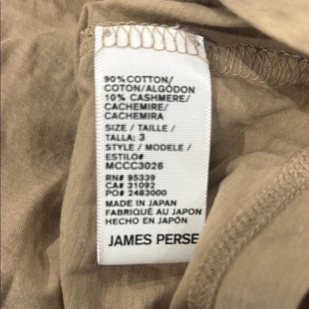 James Perse Light Brown Short Sleeve Tee - Picture 3 of 3
